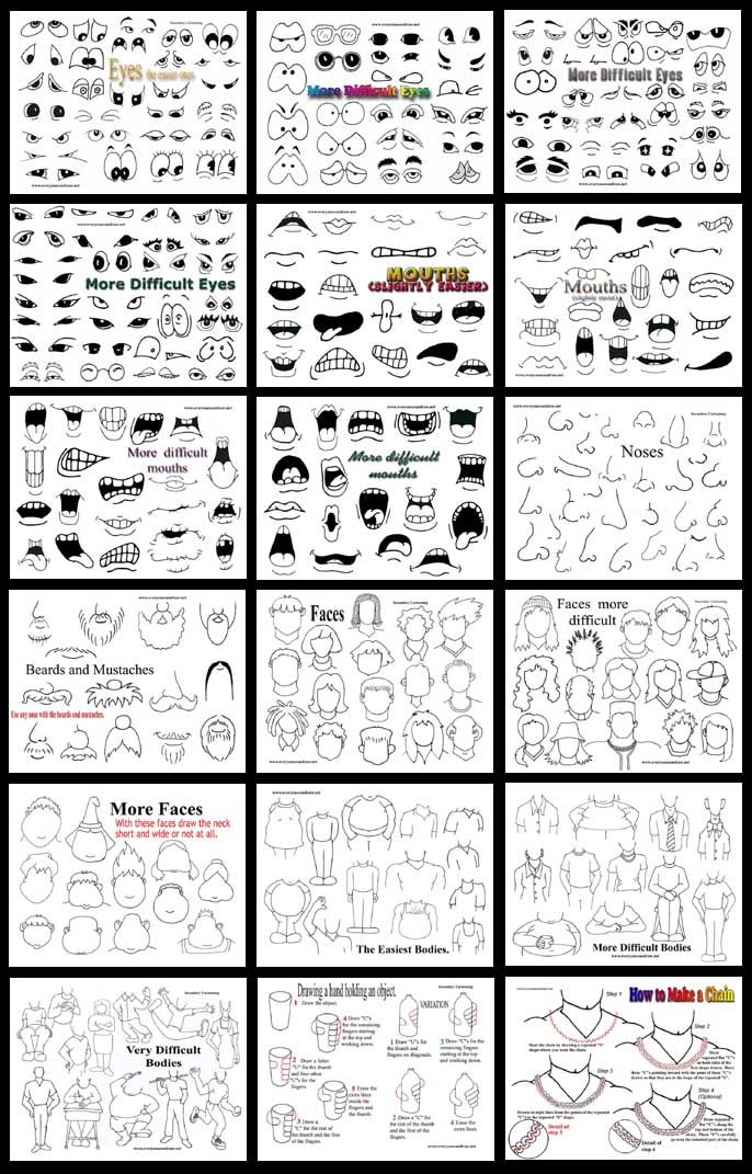 686x1071 How To Draw Cartoons Mix And Match Features To Create Your Own - Make Your Own Drawing