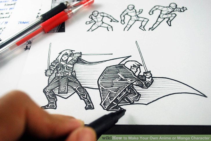 728x487 How To Make Your Own Anime Or Manga Character - Make Your Own Drawing