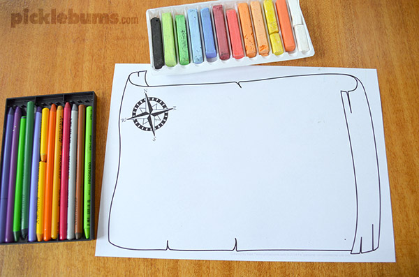 600x397 Map Drawing Prompt Free Printable - Make Your Own Drawing