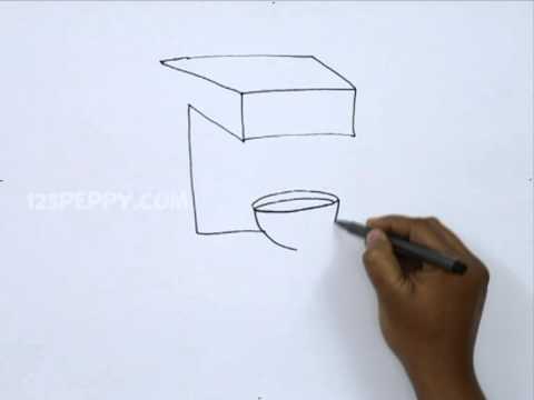 480x360 How To Draw A Coffee Maker - Maker Drawing