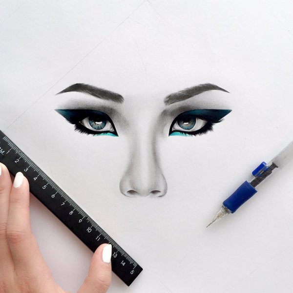600x600 monica sutrisna on twitter becoming cl's makeup artist - Makeup Art Drawing