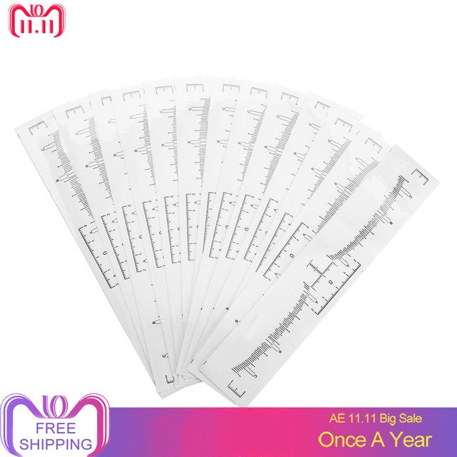 640x640 disposable eyebrow ruler sticker eyebrow shaping tools - Makeup Drawing Template