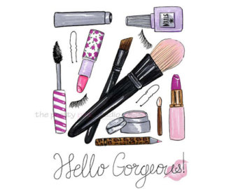 340x270 Makeup Illustration Etsy - Makeup Drawings