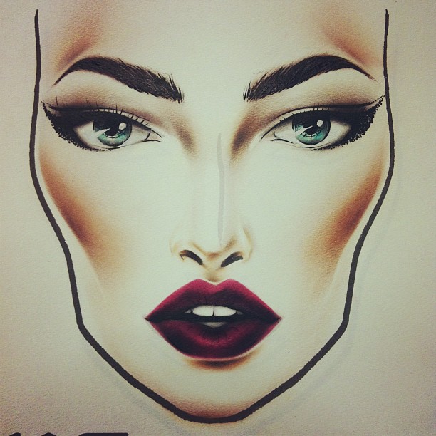 Makeup Face Drawing at Explore collection of