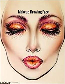 260x336 Makeup Drawing Face Female Faces Large Notebook - Makeup Face Drawing