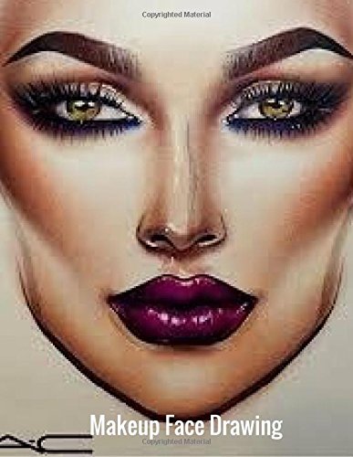 387x500 Makeup Face Drawing Face Chart Book Large - Makeup Face Drawing