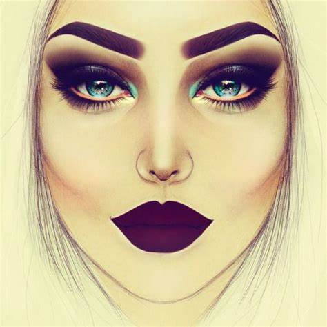 474x474 Makeup Face Drawing Tumblr Gtgt - Makeup Face Drawing