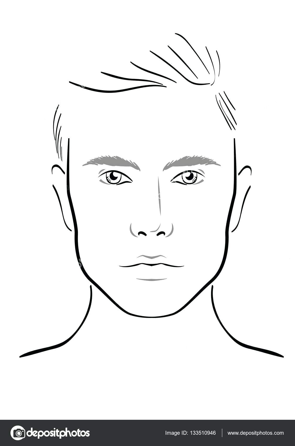 Free Blank Face Charts For Makeup