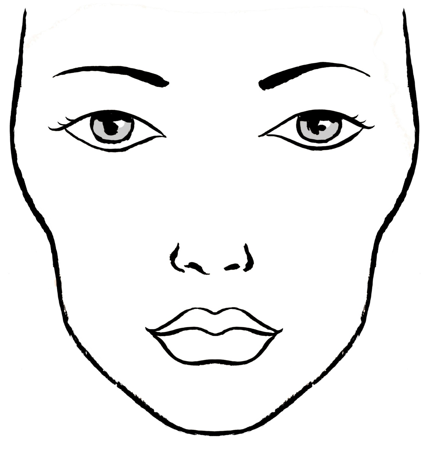 Makeup Face Drawing at Explore collection of