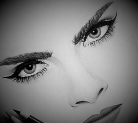 280x250 Realistic - Makeup Face Drawing