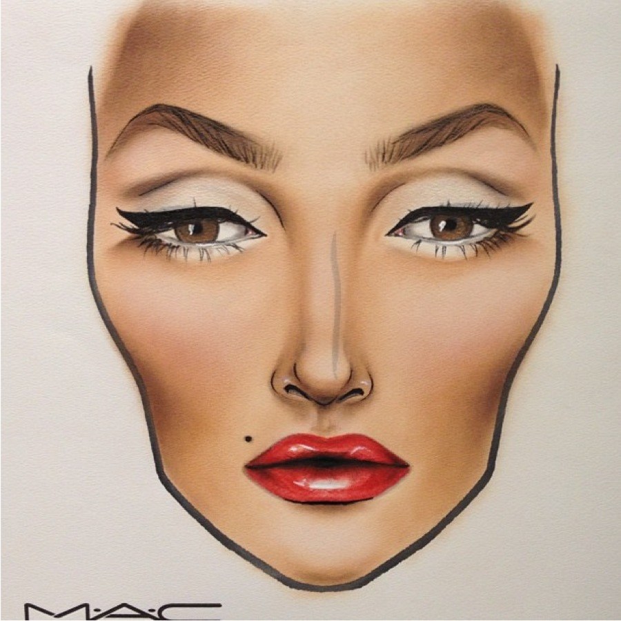 900x900 Mac Makeup Ideas - Makeup Face Drawing