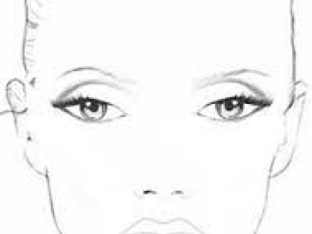 640x480 Drawn Makeup Face - Makeup Face Drawing