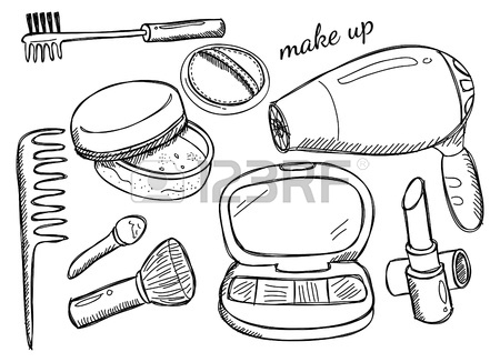 Makeup Products Drawing