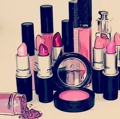 236x235 makeup products drawing tumblr - Makeup Products Drawing