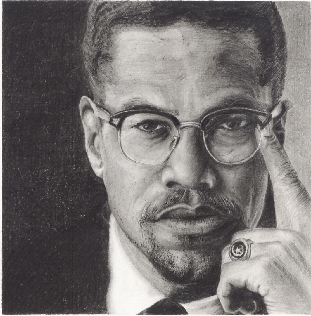 1064x1082 Malcolm X Drawing Drawings Drawings, Art, Daily Thoughts - Malcolm X Drawing