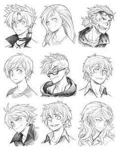 Male Anime Hairstyles Drawing At Paintingvalley Com Explore
