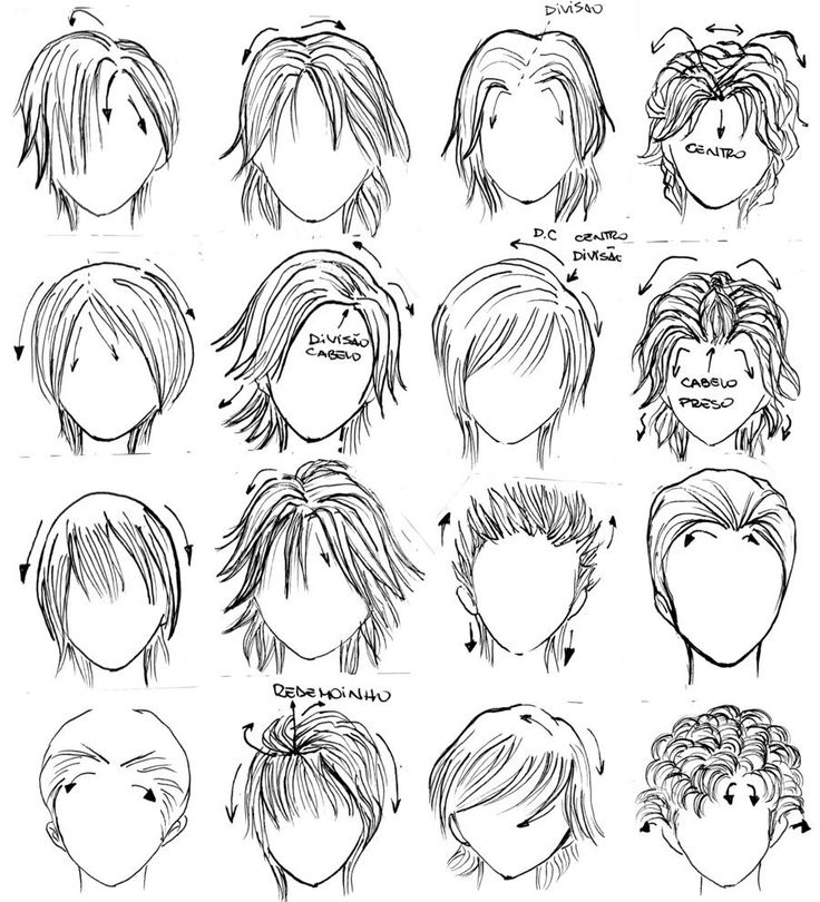 Get Drawing Anime Boy Hair PNG