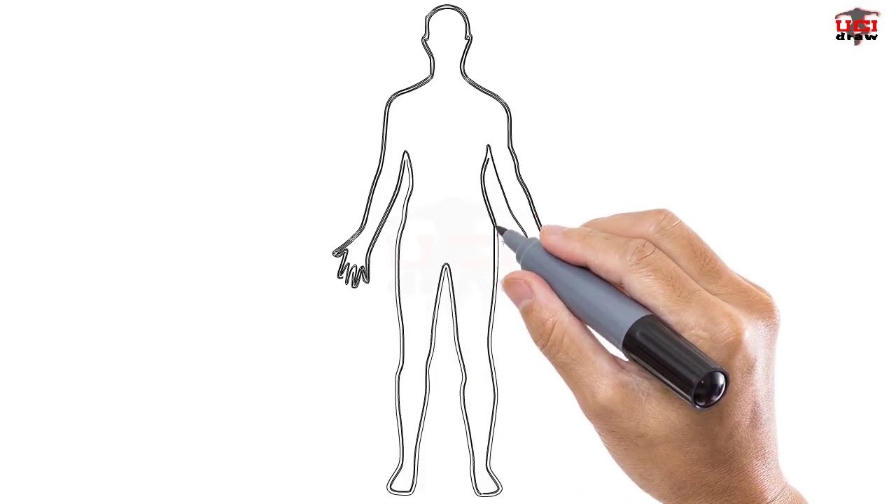 1280x720 How To Draw A Male Body Easy Step - Male Body Drawing