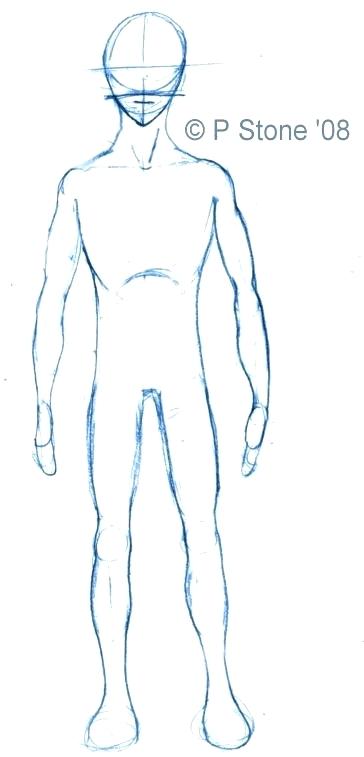 Male Body Drawing Template at PaintingValley.com | Explore collection