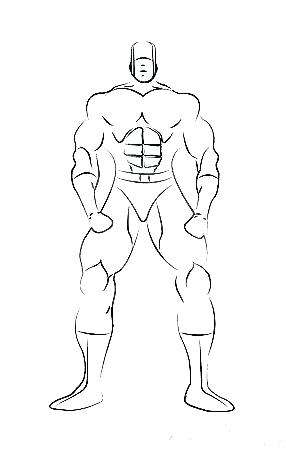 286x450 Fashion Model Sketch Template Male Blank Templates Drawn Human - Male Body Drawing Template