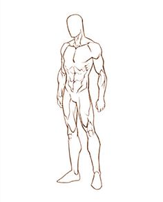 236x292 Male Drawing Template Cool Templates Blanks - Male Body Drawing Template