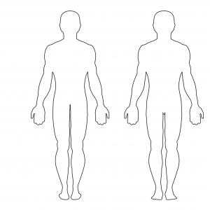 300x300 Male Body Outline Vector Illustration Soidergi - Male Body Outline Drawing