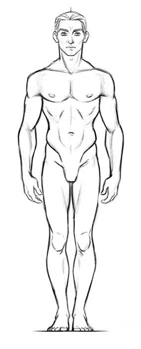 Male Body Outline Drawing At Paintingvalley Com Explore