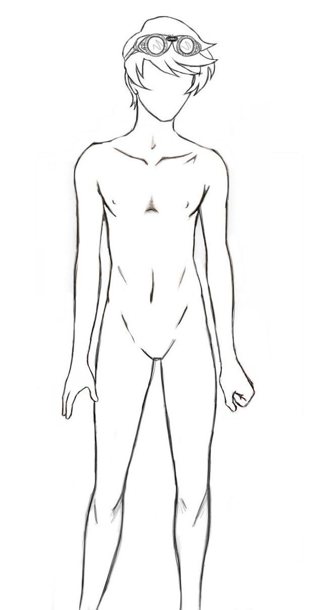 658x1213 Teenage Male Body Outline Drawing References In Garotos - Male Body Outline Drawing