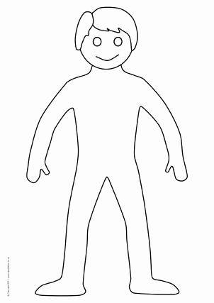 male body outline sketch