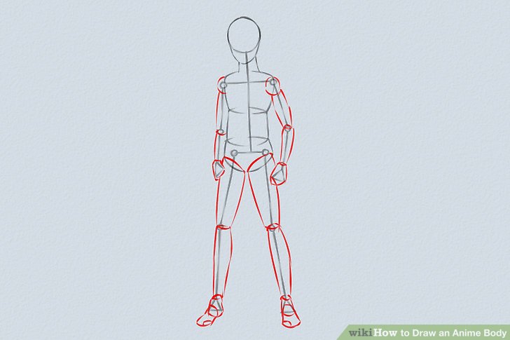 male body outline sketch