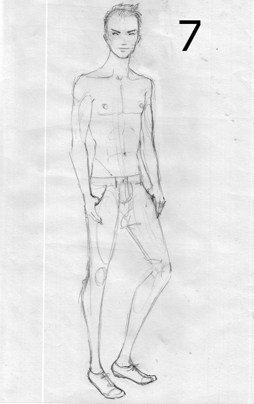 500x794 Male Drawing Jeans For Free Download - Male Drawing