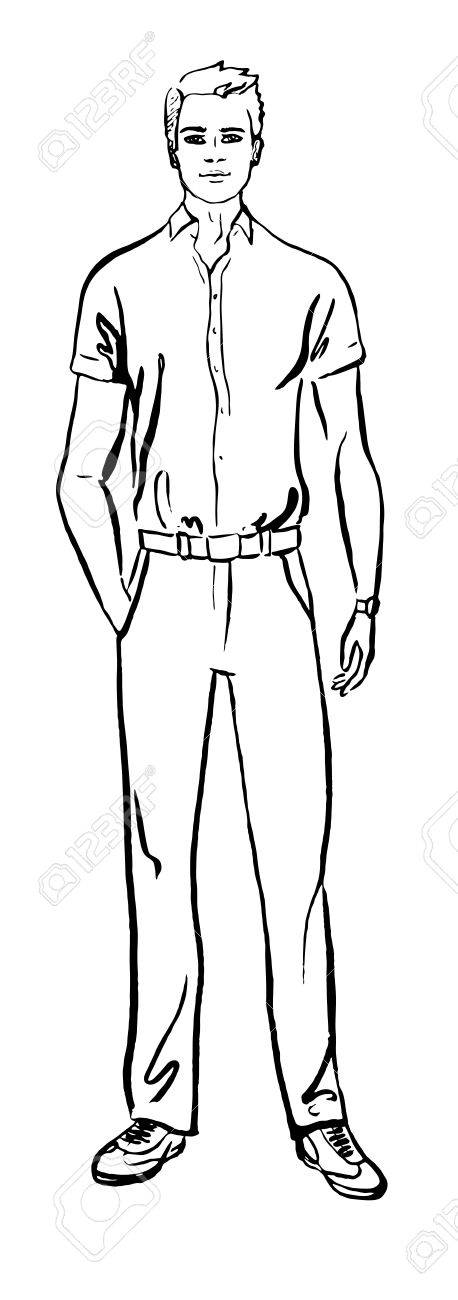 Male Body Outline Drawing At Getdrawings Free Download Rezfoods