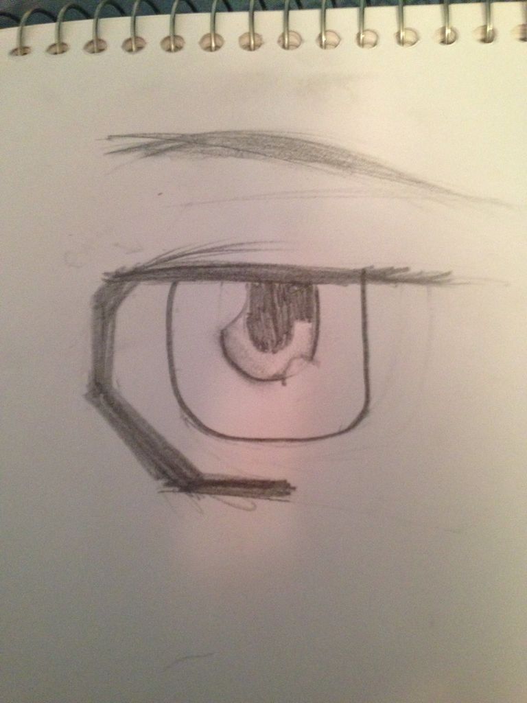 768x1024 How To Draw Male Mangaanime Eyes Steps - Male Eyes Drawing