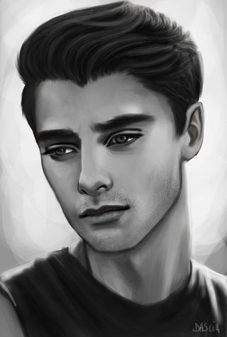 320x475 Drawing Realistic Male Faces - Male Face Drawing