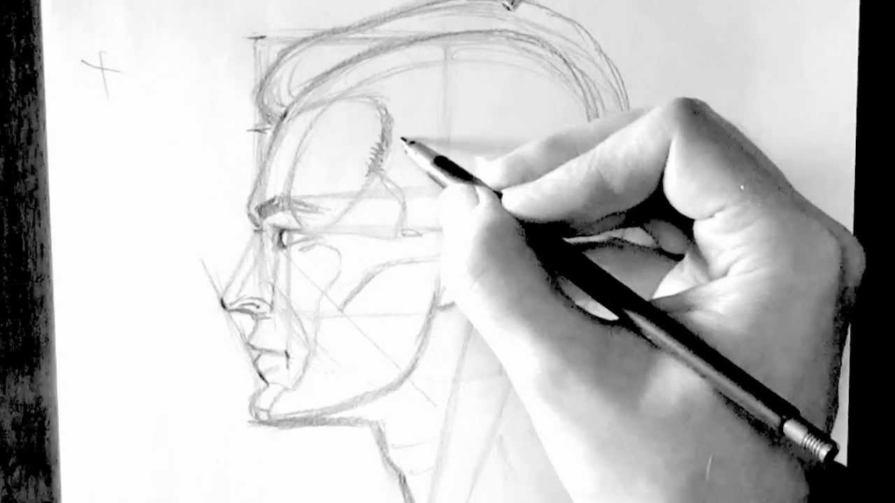 1280x720 How To Draw A Head Profile View Male - Male Face Profile Drawing
