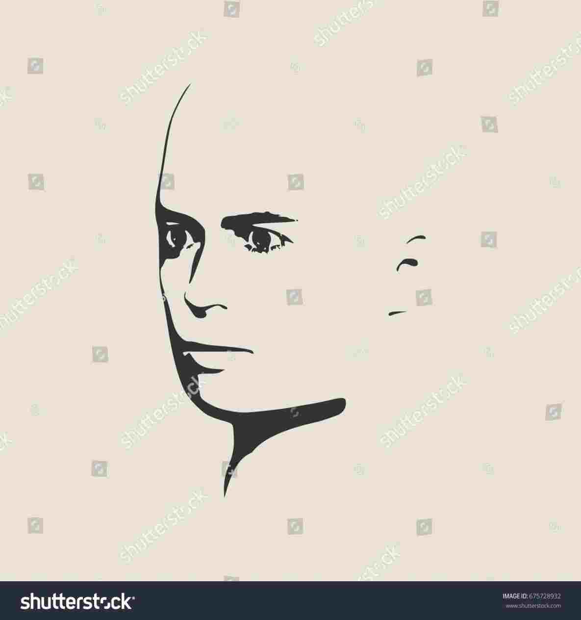 1185x1264 Male Face Profile Drawing - Male Face Profile Drawing