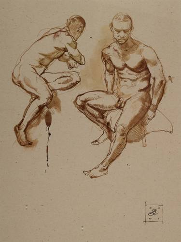 375x500 Male Figure Studies - Male Figure Drawing