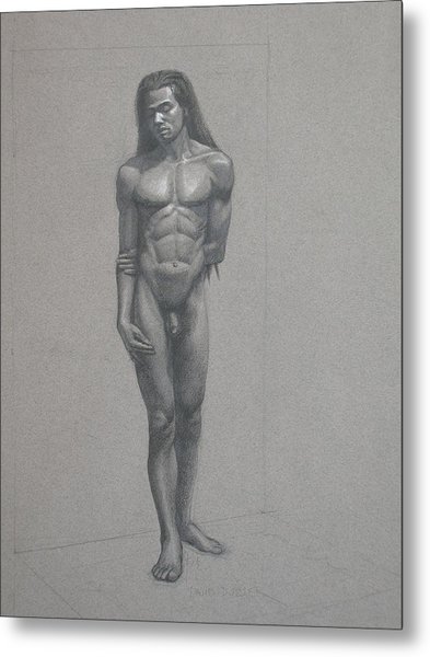 393x600 male figure study august drawing - Male Figure Drawing
