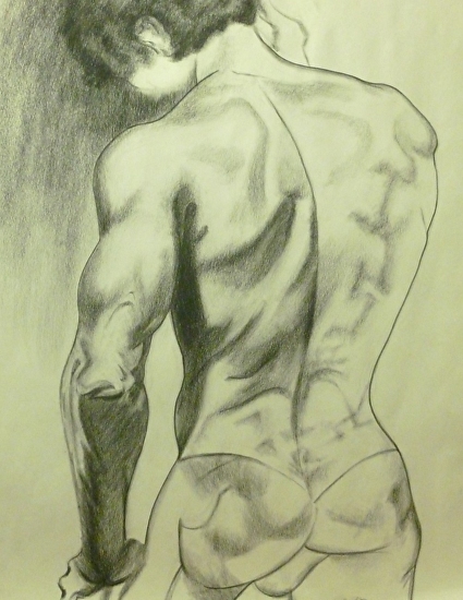 425x550 mildredwilson art - Male Figure Drawing