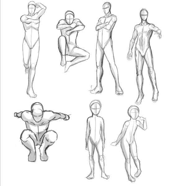 40+ Most Popular Male Standing Poses Drawing | The Teddy Theory