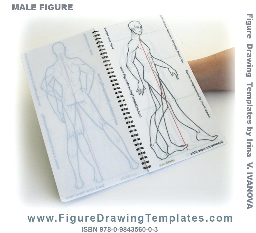 880x800 Male Figure Drawing Template Side View In Movement Templates - Male Figure Drawing Templates