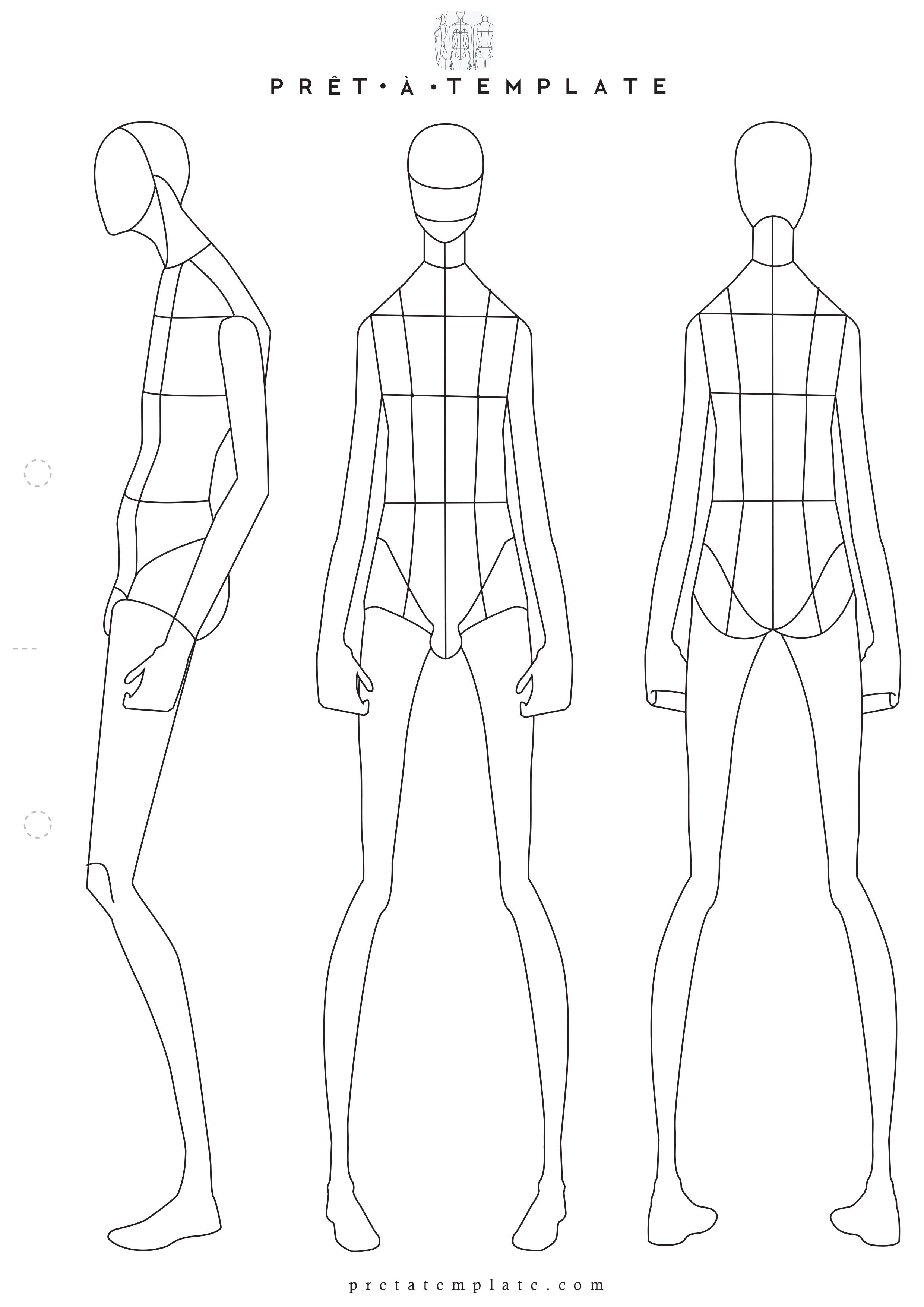 Male Figure Drawing Templates At PaintingValley Explore 