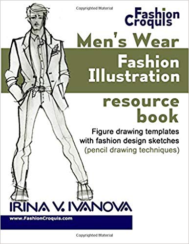 387x499 men's wear fashion illustration resource book figure drawing - Male Figure Drawing Templates