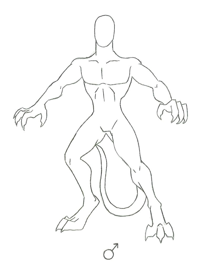 779x1025 template female figure drawing template gargoyle male - Male Figure Drawing Templates