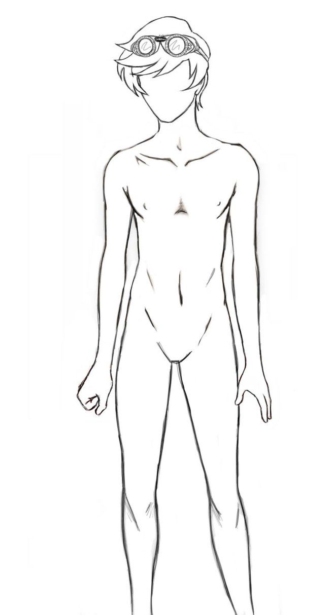 Male Figure Outline Drawing