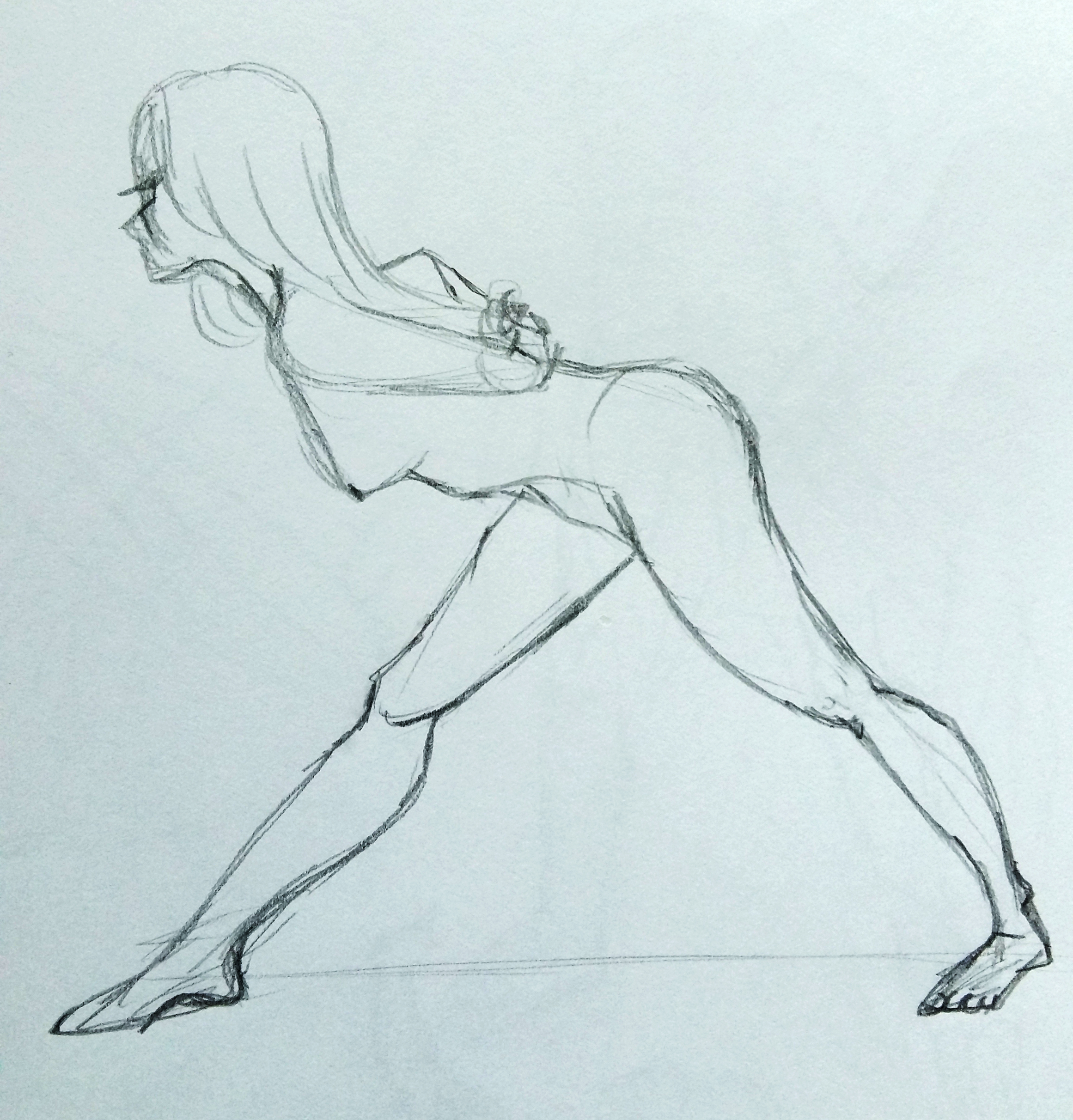 2322x2424 Freehand Evelyn S Q Liu - Male Figure Outline Drawing