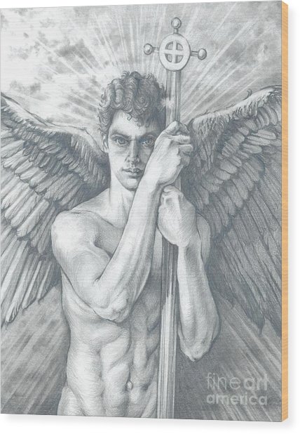428x618 Guardian Angel Watching Drawing - Male Guardian Angel Drawing