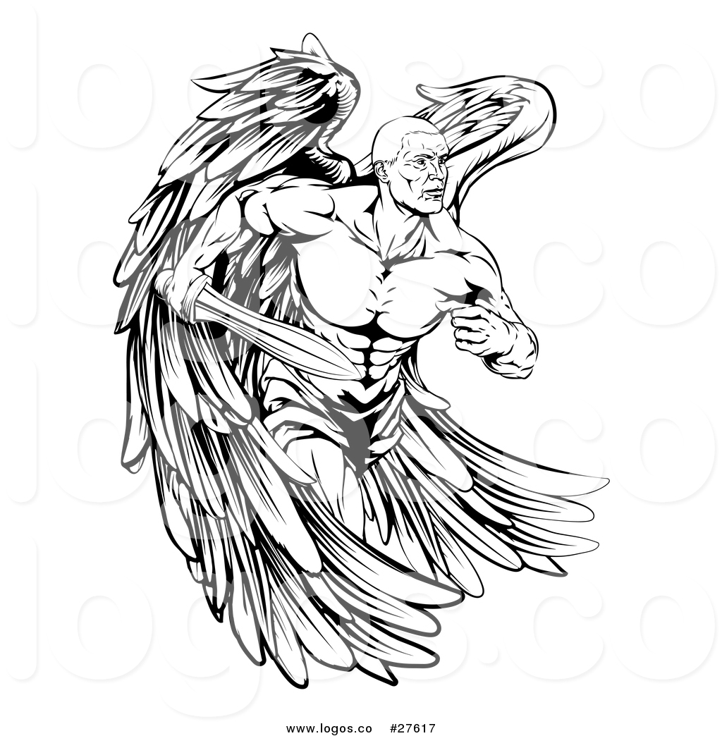 Male Guardian Angel Drawing at PaintingValley.com | Explore collection ...