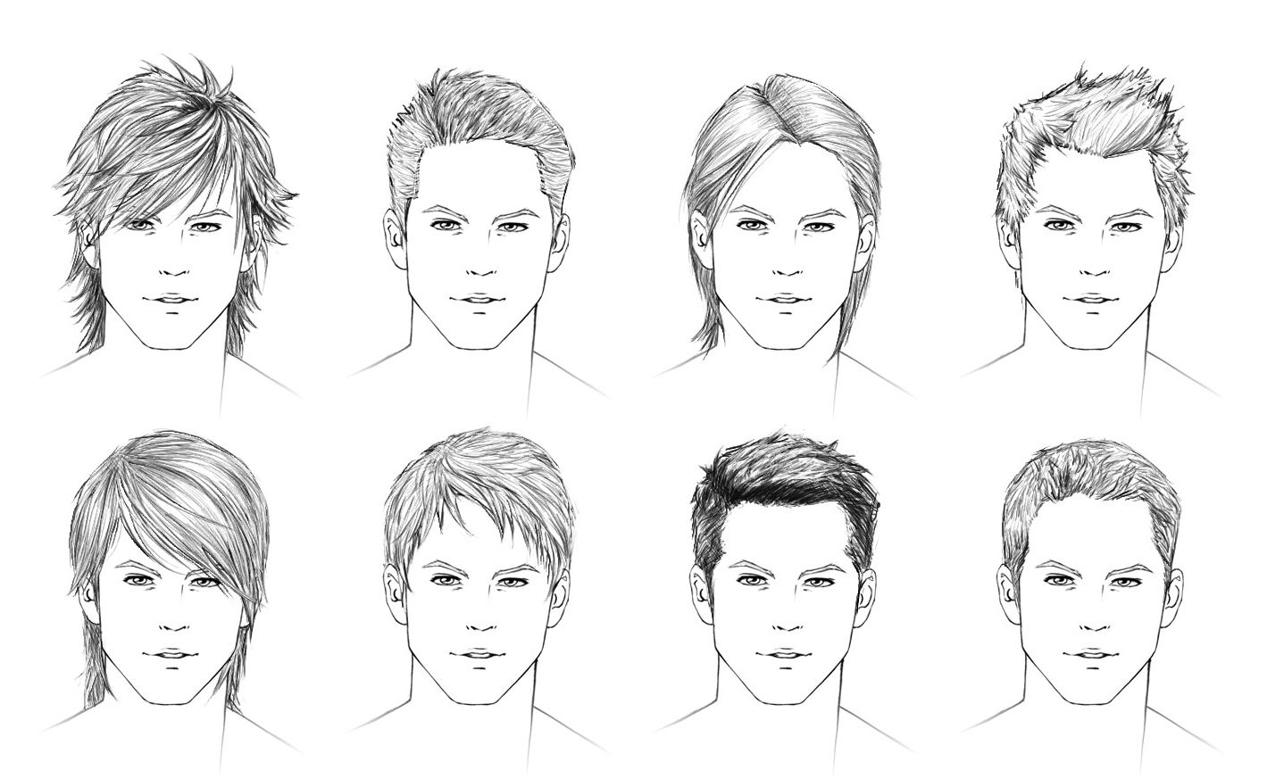 Male Hair Drawing At Paintingvalley Com Explore Collection