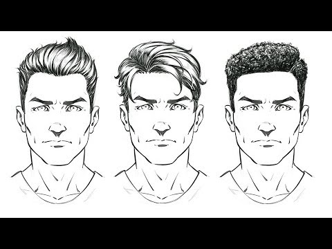 Male Hair Drawing At Paintingvalley Com Explore Collection